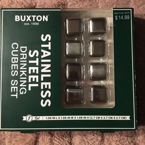 Buxton Stainless Steel Drinking Cubes Set Bar